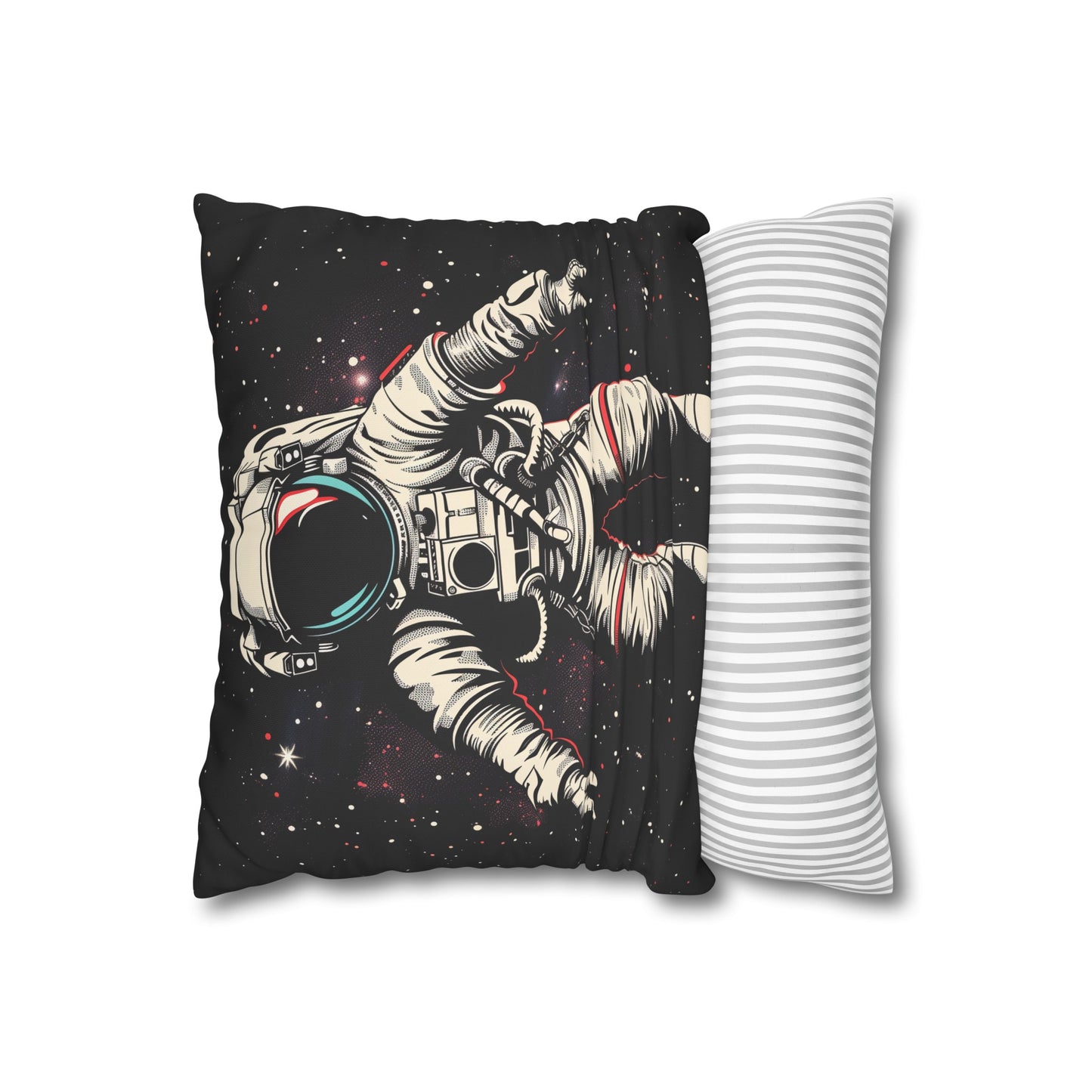 "Capture the stars with our Cosmic Voyager astronaut pillowcase, perfect for cosmic dreamers and space enthusiasts. High-quality, stylish, and versatile for all seasons. Makes a great gift!"