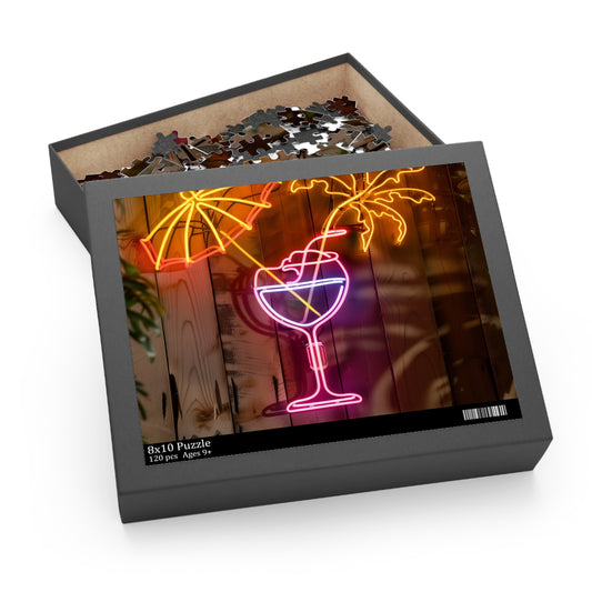 Neon Cocktail Paradise Puzzle | Puzzle | Back-to-School, Fall Picks, Games, Holiday Picks, Home & Living, Puzzles, TikTok, Valentine's Day, Valentine's Day Picks | Prints with Passion