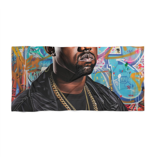 Kanye West beach towel art