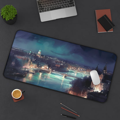 London Night Desk Mat | Desk Mat | Accessories, Back-to-School, Desk, Fall Bestsellers, Home & Living, Mouse pad, Mouse Pads, Mousepad, Seasonal Picks, Stationery, TikTok | Prints with Passion