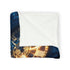 Clock Tower with Stars As Gears Plush Fleece Throw Blanket