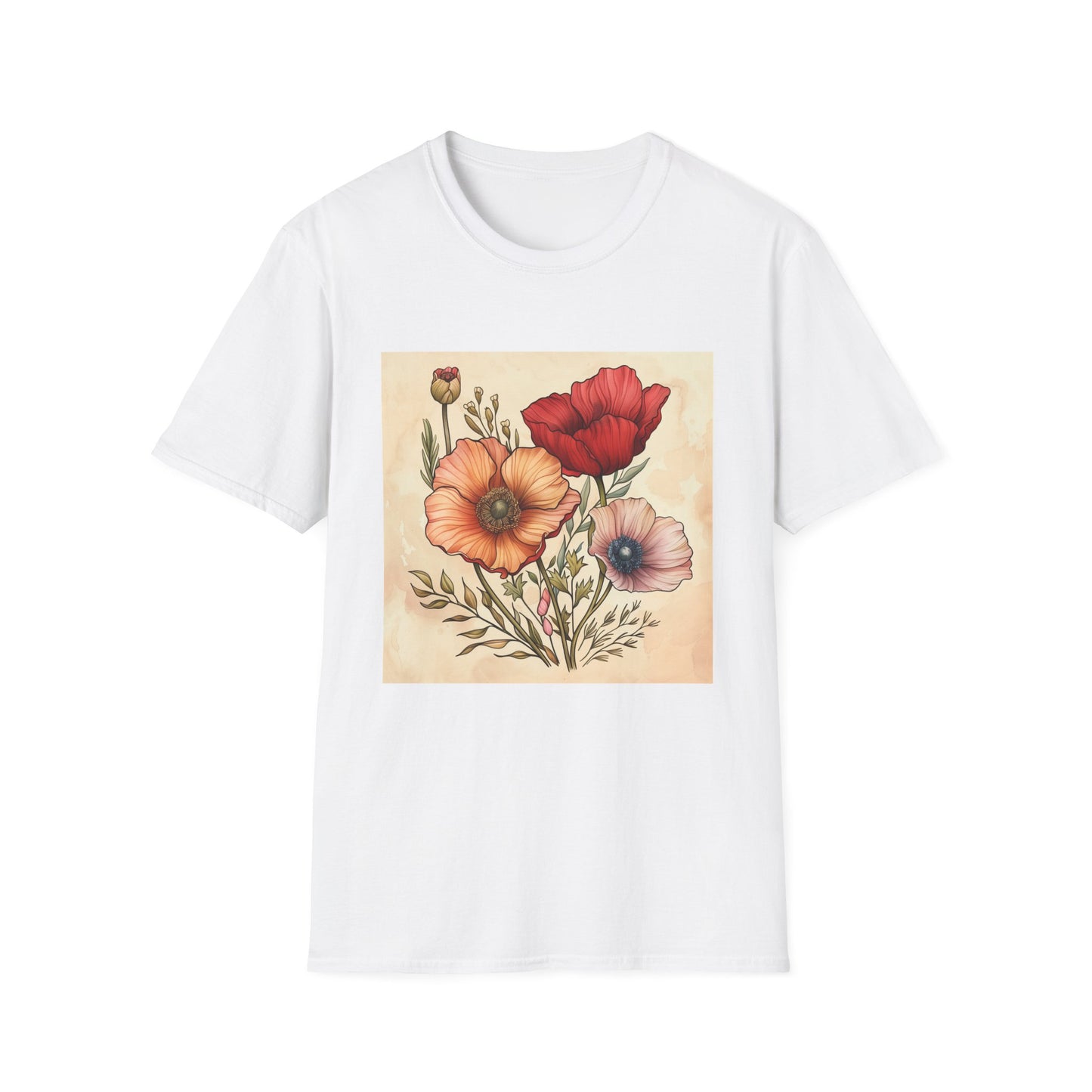 Blooming Brilliance: Hand-Drawn Floral T-shirt
 Whispering Petals: Hand-Drawn Florals T-shirt
 Flourish: Botanical Sketches T-shirt