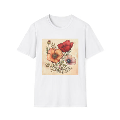 Blooming Brilliance: Hand-Drawn Floral T-shirt
 Whispering Petals: Hand-Drawn Florals T-shirt
 Flourish: Botanical Sketches T-shirt