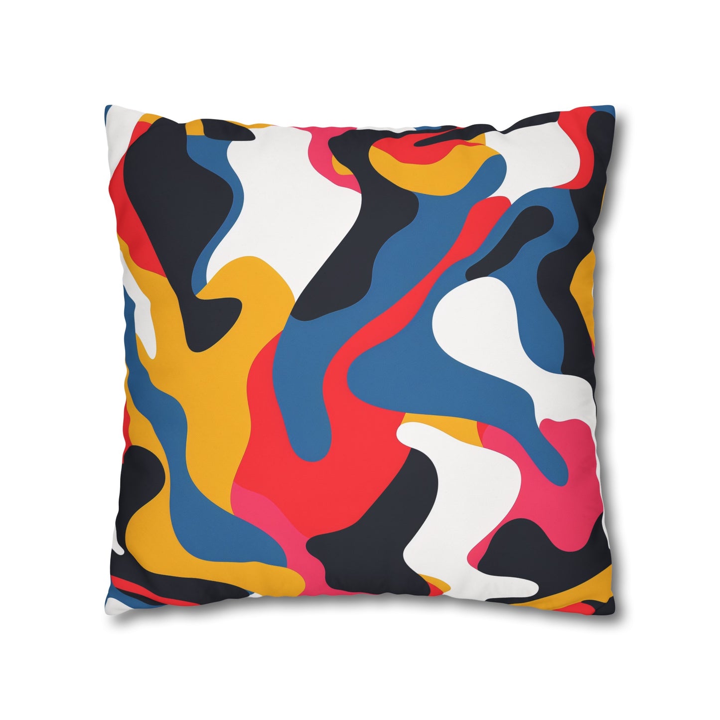 "Abstract Bright Pillow Case - Modern seamless pattern with bold, bright design for stylish bedroom decor"