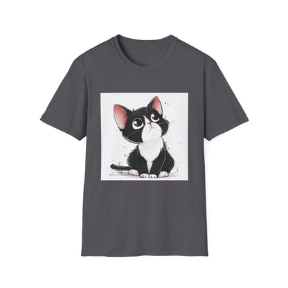 Purrfectly Adorable: Cute Cartoon Cat T-Shirt