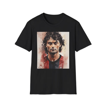 Paolo Maldini Tshirt Masterpiece of Defense and Leadership | T-Shirt | AC Milan, Champions League, Defender, Football, Icon, Italy National Team, Legend, Ligue 1, Milan Derby, Paolo Maldini | Prints with Passion