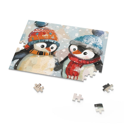 "Winter-themed Penguin Pals Jigsaw Puzzle - Fun and challenging indoor activity for all ages"