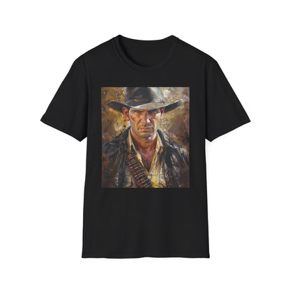 Uncharted Territories: The Daring Adventures of Indiana Jones | T-Shirt | Cotton, Crew neck, DTG, Men's Clothing, Neck Labels, Regular fit, T-shirts, Women's Clothing | Prints with Passion