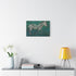 Techno Zebra Running Through Circuits (Edition II) — Canvas Wall Art — Kiln-Dried Pine Frame & Ready-to-Hang Back View