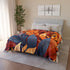 Autumn Foliage & Wildflowers Botanical Plush Fleece Throw Blanket - View 12 | Prints With Passion