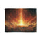 Solar Sword Shattering the Sky Plush Fleece Throw Blanket