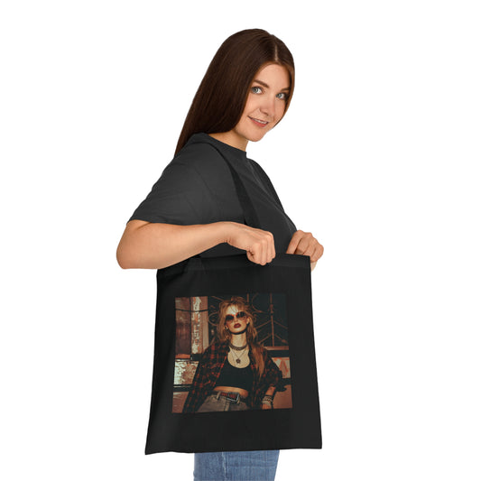 '90s Throwback Tote Bag featuring grunge-inspired designs, high-quality material, stylish and perfect for all seasons - ideal gift option from BenCPrints.'