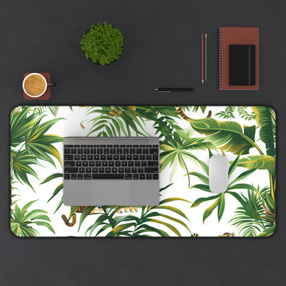 "Jungle Safari Tiger Desk Mat - Add Adventure to Your Workspace with Majestic Tigers Pattern"