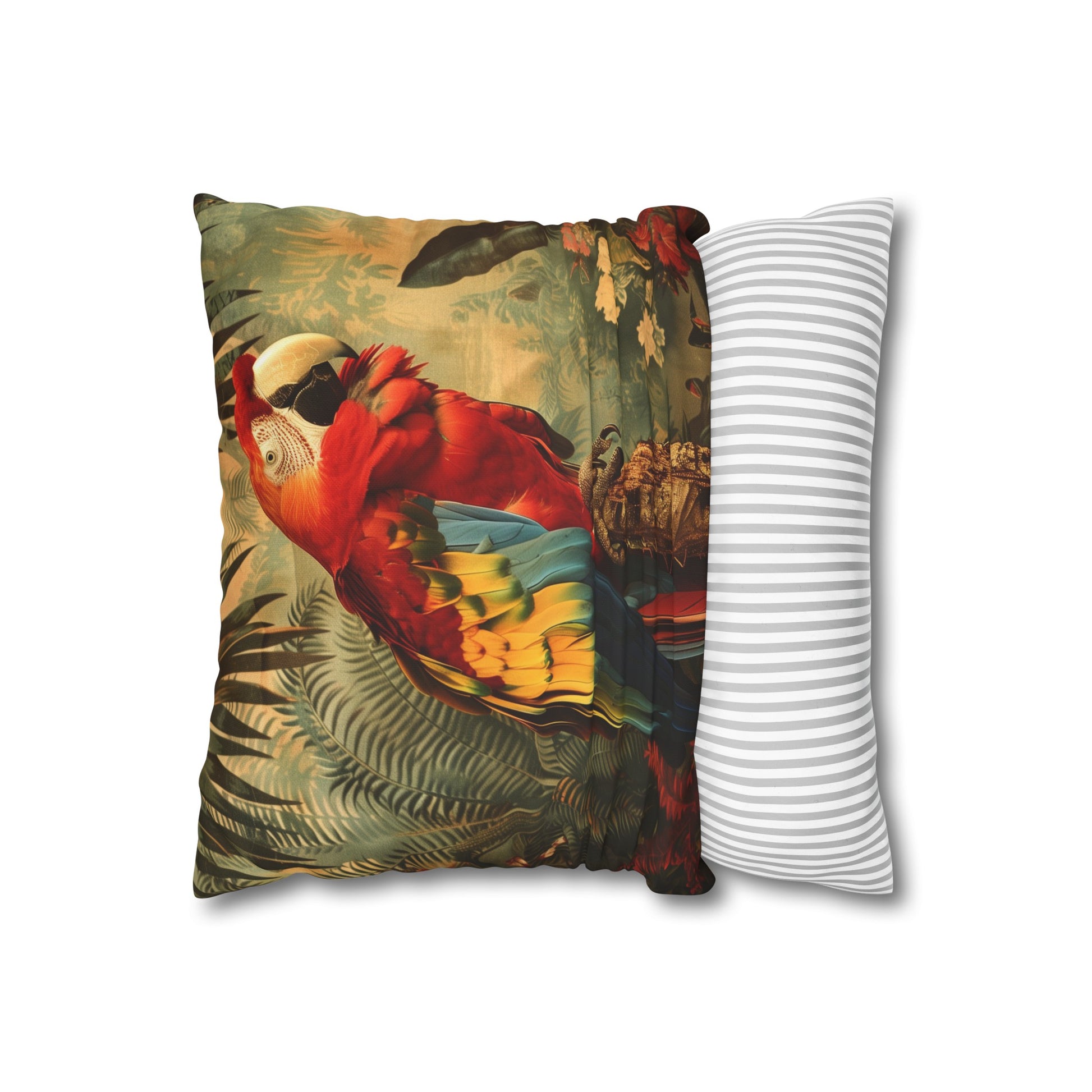 Colorful Parrot Paradise Dreams Pillowcase - High-Quality & Stylish Tropical Jungle Design