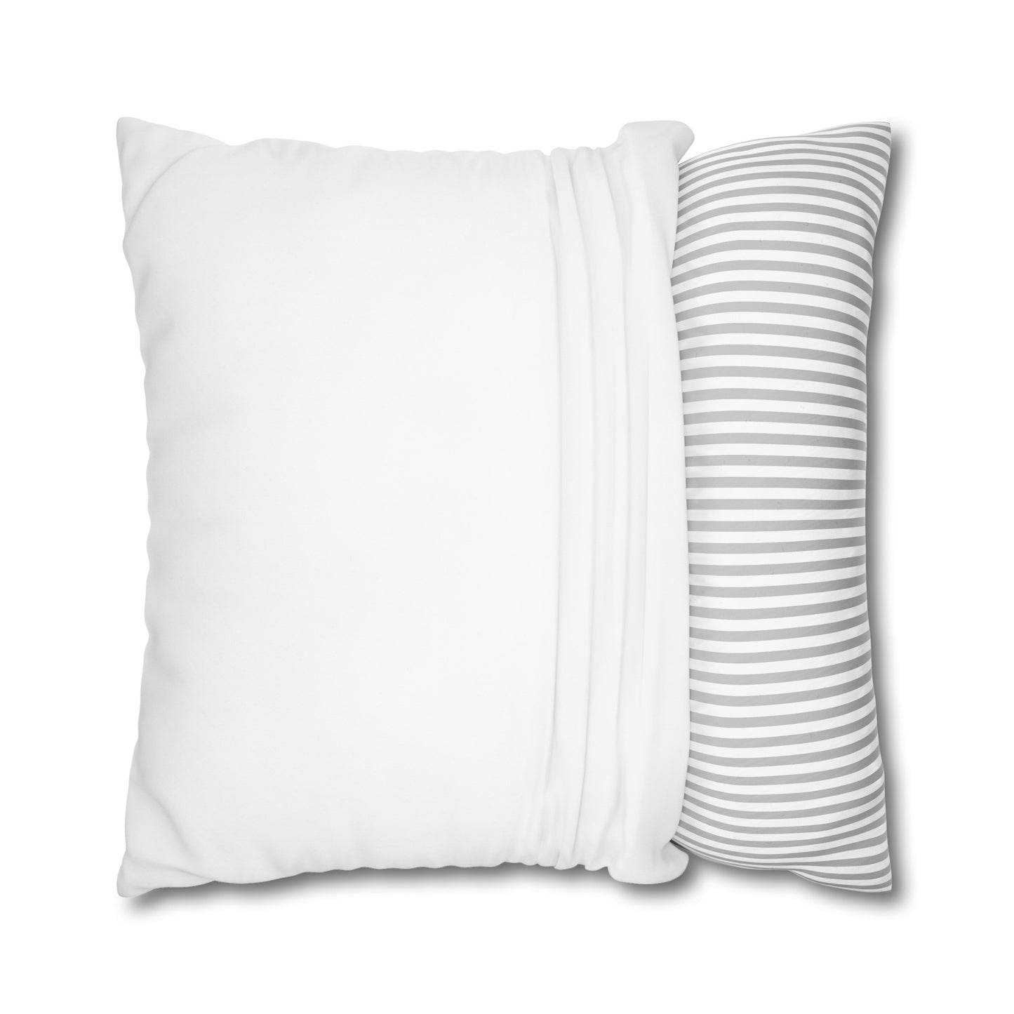 Personalized Square Poly Canvas Pillowcase - Decorator's Delight, Double Sided Print, Concealed Zipper - Available in Multiple Sizes