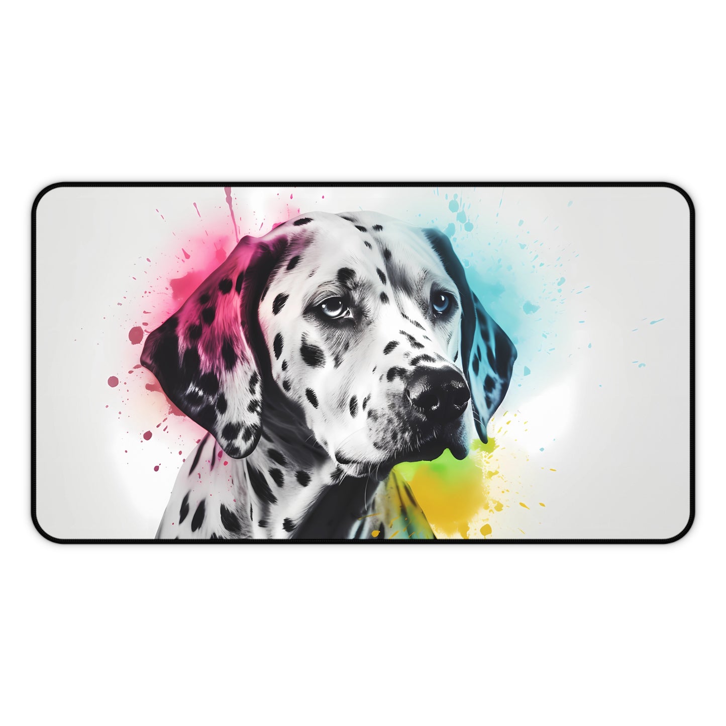 "Dalmatian Dream Desk Mat - Cute and durable workspace accessory with charming design"