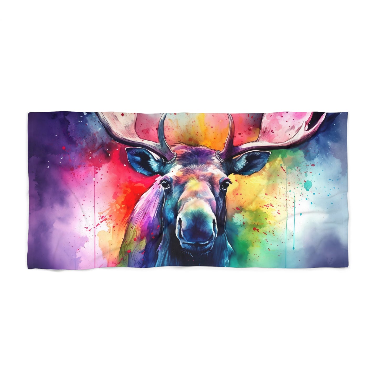 Wrap yourself in the beauty of nature with our Moose Antlers Beach Towels. Made with soft