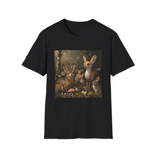 Woodland Rhapsody: A Tapestry of Creatures | T-Shirt | DTG, Men's Clothing, Regular fit, T-Shirts, Unisex, Women's Clothing | Prints with Passion