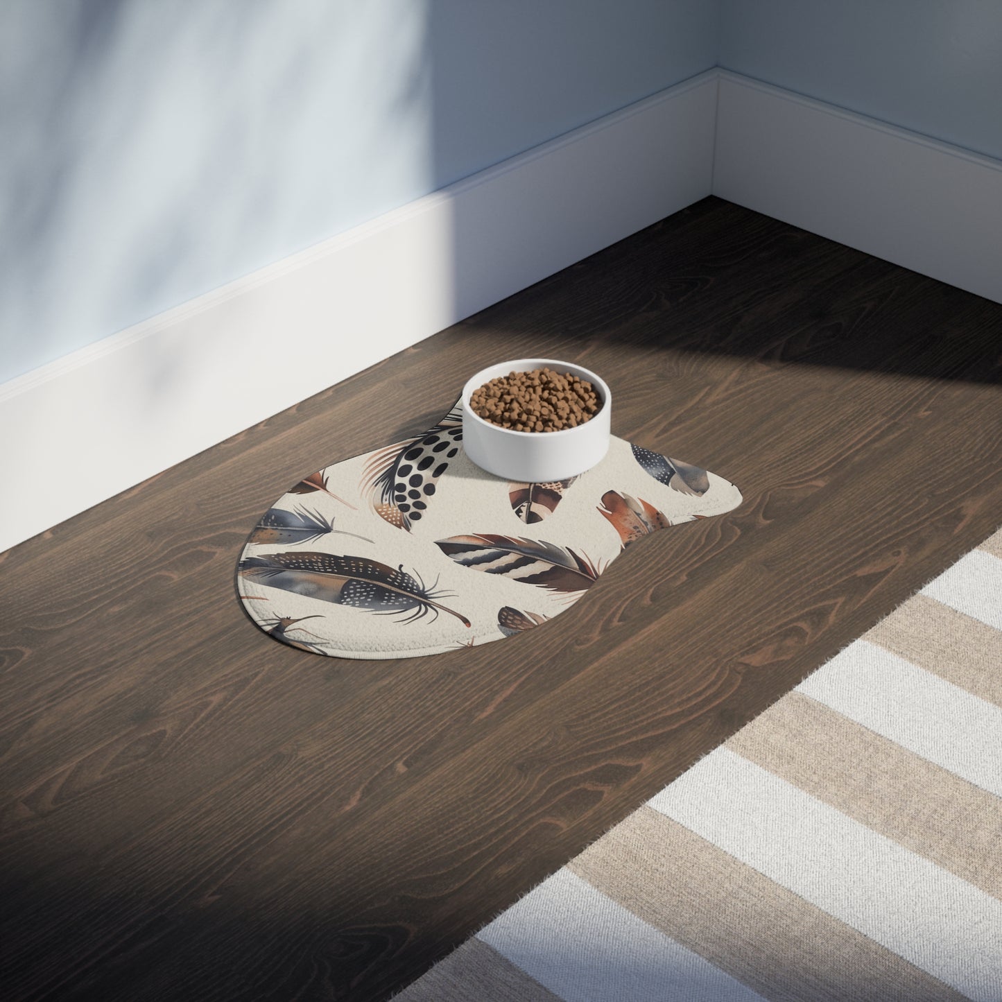 Chic Geometric Pet Feeding Mat