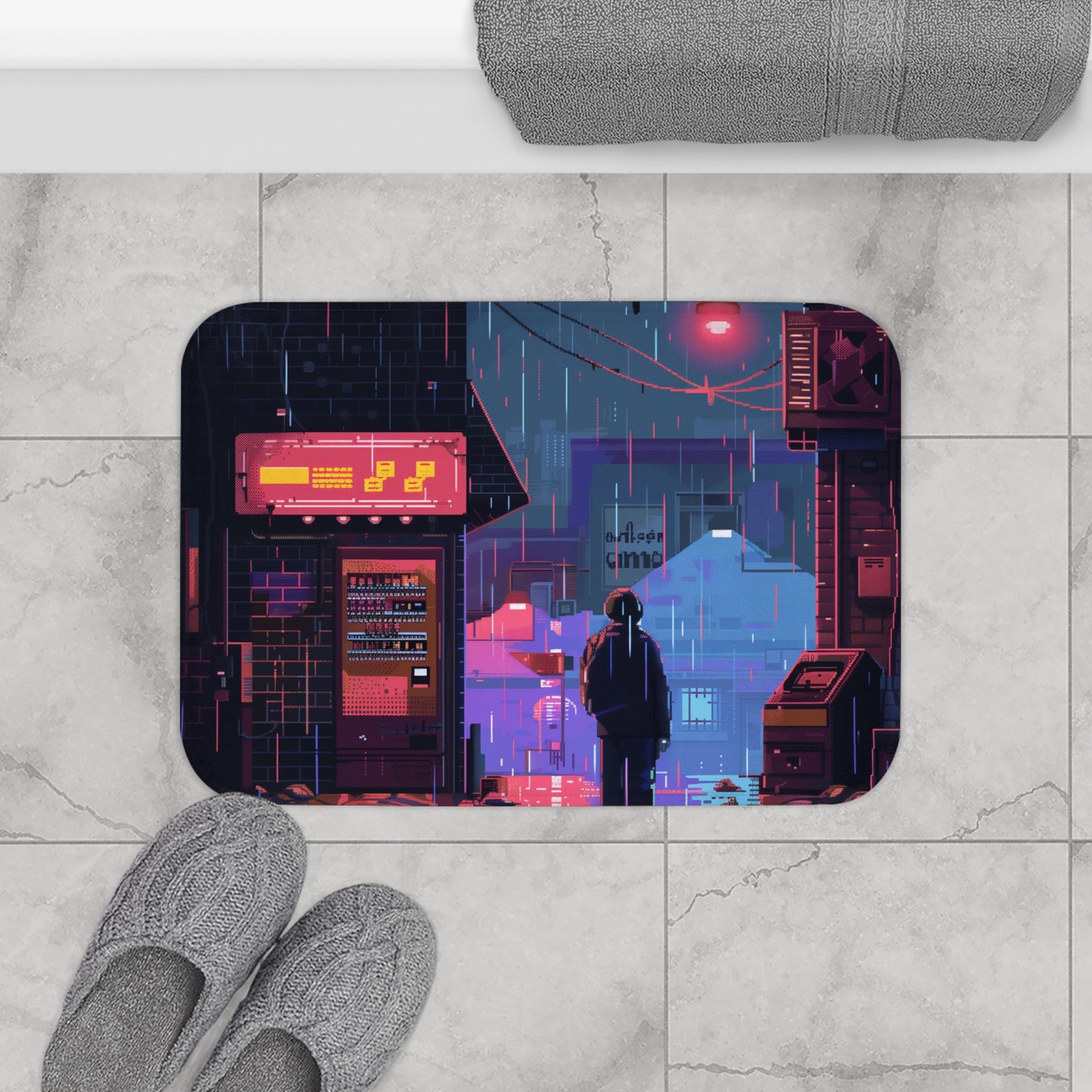 Pixel Play Bath Mat | Bath Mats | Bath, Bathroom, Home & Living, Indoor, Sublimation | Prints with Passion