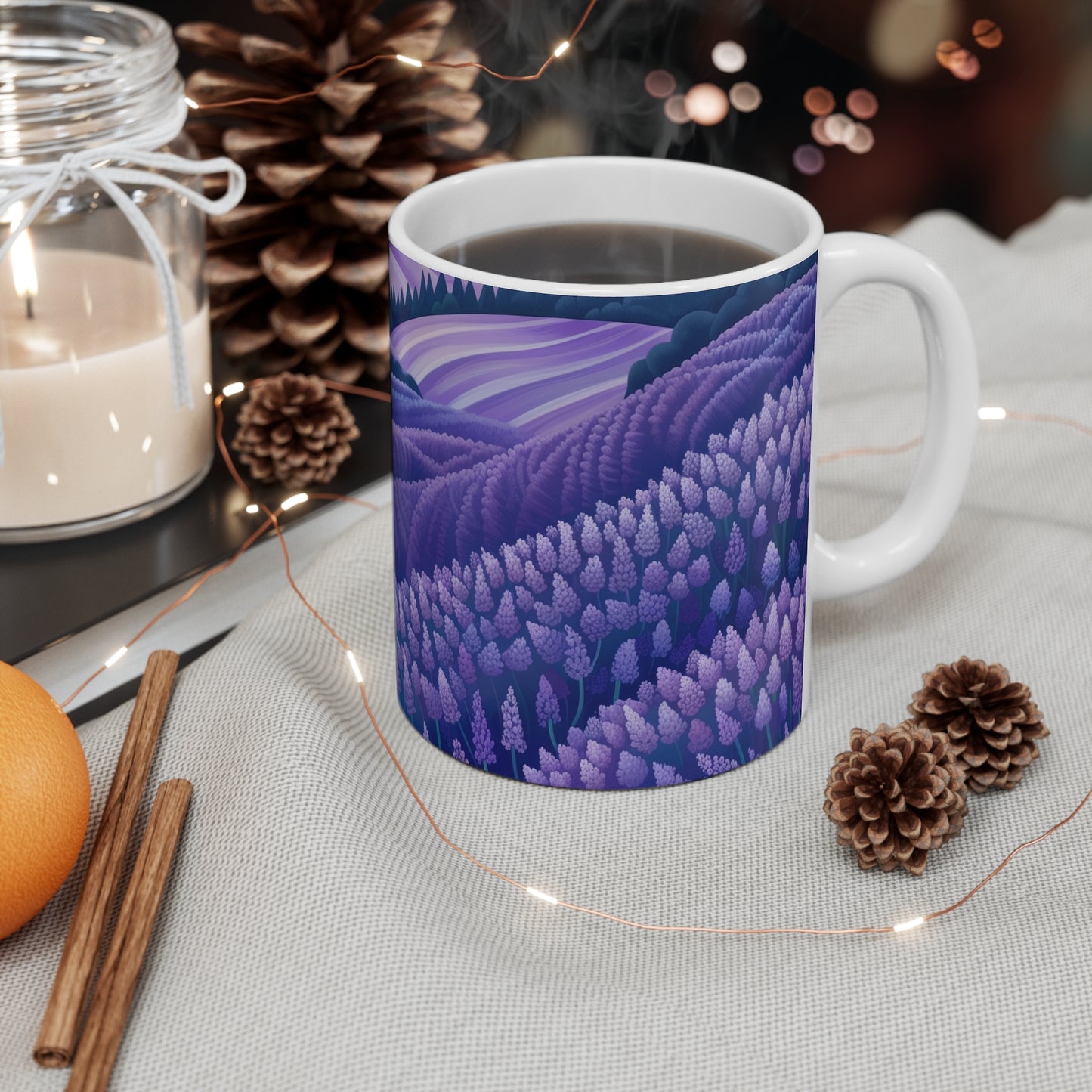 Serene Lavender Fields Mug