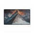 Ancient Mountain Split by Lightning — XL & XXL Desk Mat — Gaming & Workspace Desk Setup View