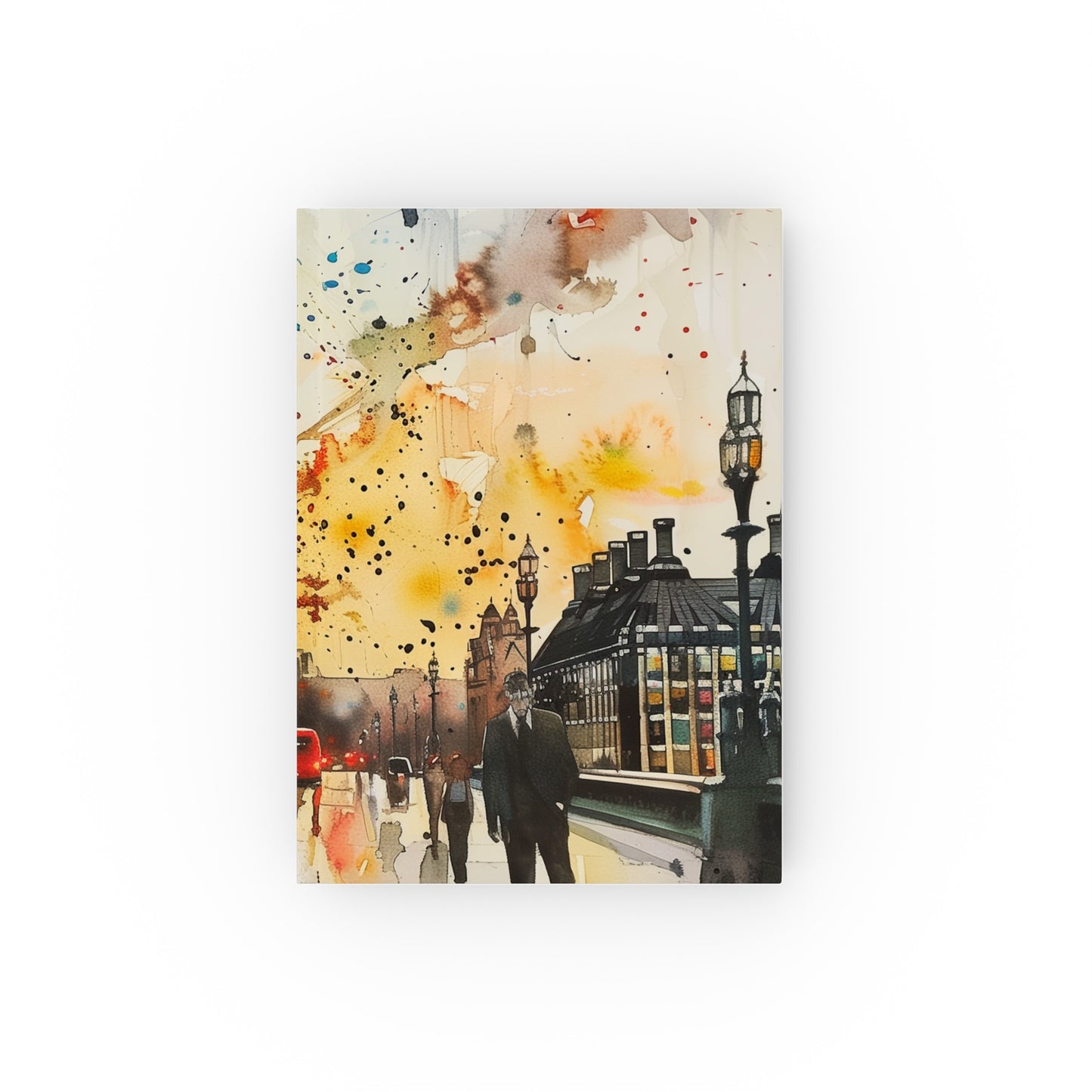 London Calling Big Ben Journal: Capture British elegance with this iconic watercolor journal, perfect for travel memories or as a gift.