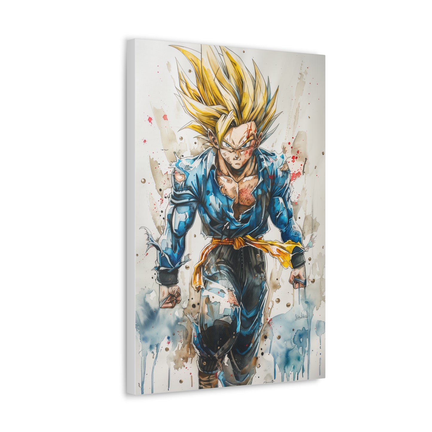 Trunks Canvas Print : Super Saiyan Power Unleashed