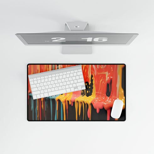Dripping Paint Forming Universe — XL & XXL Desk Mat — Product Detail View 8