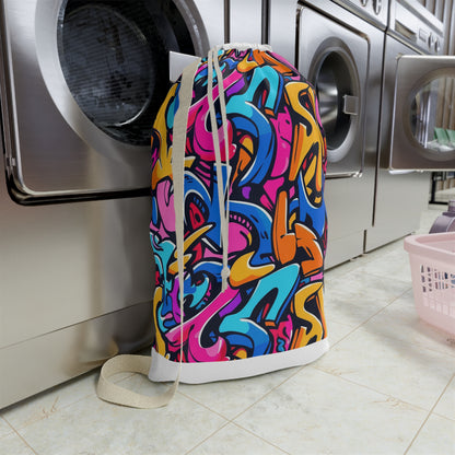 Neon Urban Graffiti Laundry Bag | Home Decor | Accessories, All Over Print, AOP, Bags, Laundry, Sublimation | Prints with Passion