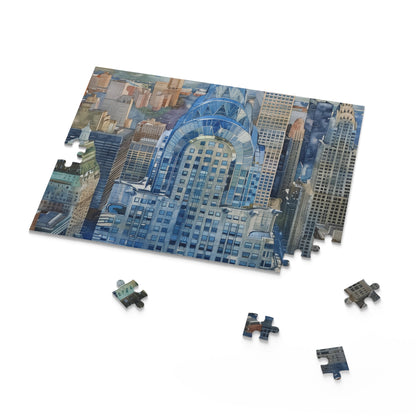 Chrysler Building Watercolor Puzzle