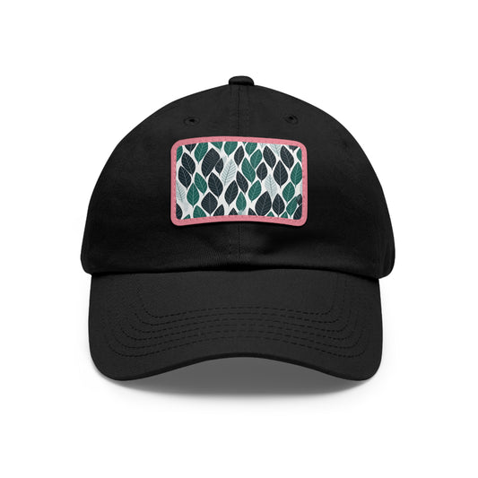 Green Ferret Leaf Pattern Baseball Cap | Hats | Accessories, Cotton, hat, Hats, hats-tag, Unisex, Vegan | Prints with Passion