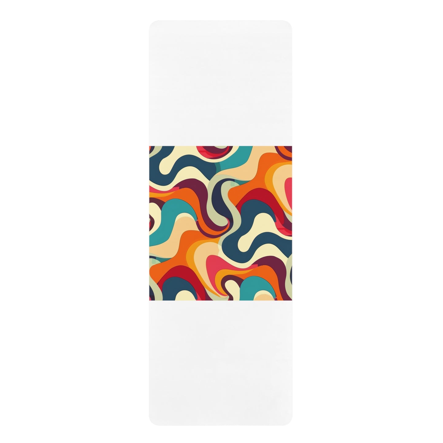 Retro Waves Yoga Mat: Vibrant, Seamless, Stylish | Home Decor | Home & Living, Mother's Day, Rugs & Mats, Sports, Spring Essentials, Sublimation, Summer Picks, TikTok | Prints with Passion