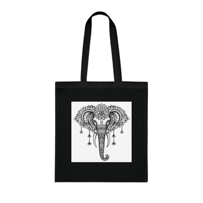 Elephant Mandala Majesty Tote Bag