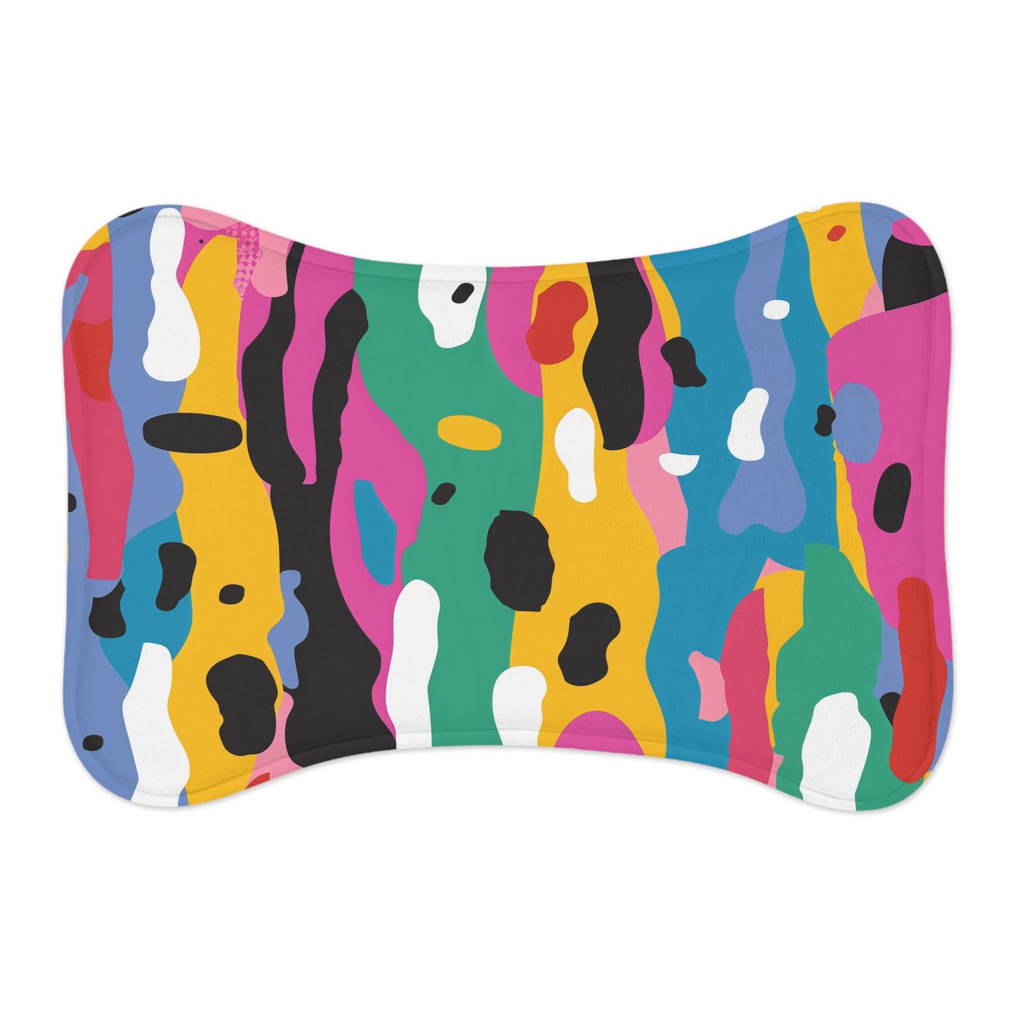 Vibrant Abstract Pet Feeding Mat