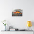 Cracked Planet with Lava Veins — Canvas Wall Art — Kiln-Dried Pine Frame & Ready-to-Hang Back View