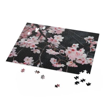 Cherry Blossom Bliss Puzzle - Stunning Japanese cherry blossoms jigsaw, vibrant colors, intricate details, relaxing experience.