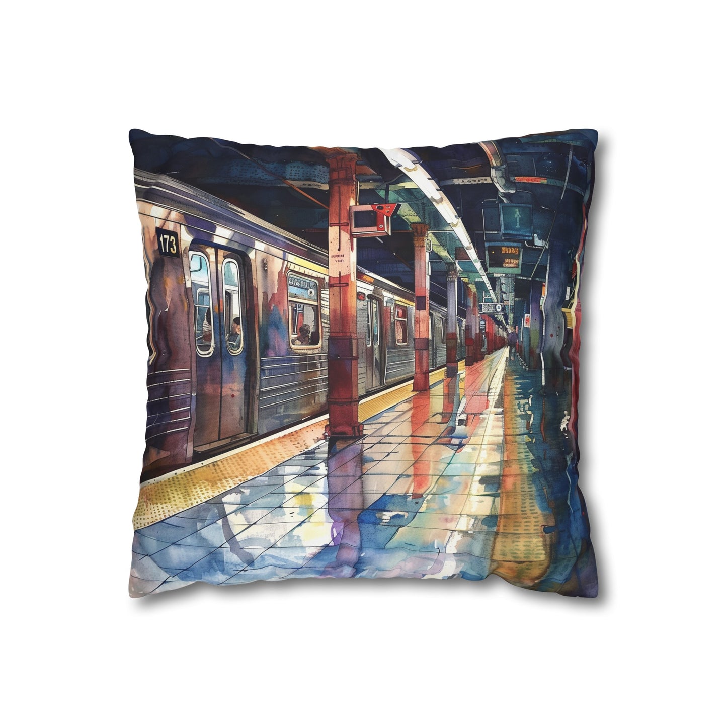 Subway Dreams Pillowcase | Pillow Cases | All Over Print, AOP, Bed, Bedding, Home & Living, Indoor, Pillow Case, Pillow Covers, Pillows & Covers, Sublimation | Prints with Passion