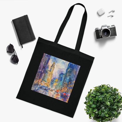 Windy City Watercolor Tote Bag