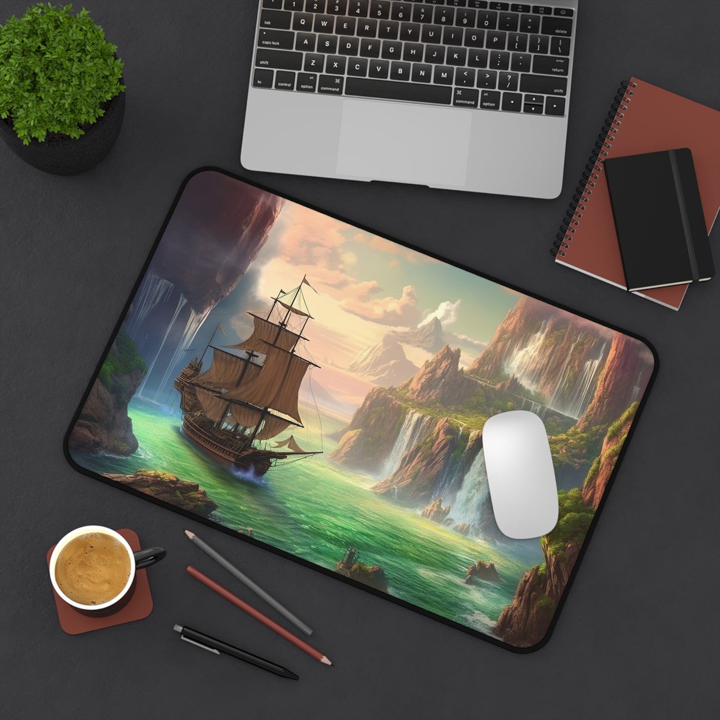 "Enchanted Neverland Desk Mat - Transform your workspace with whimsical Peter Pan inspired design"