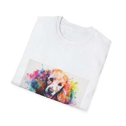 🐾 Poodle Charm: A Watercolor Journey of Curiosity and Companionship