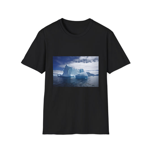 Frozen Tapestry of Pristine Beauty | T-Shirt | Antarctica, Climate, Cold, Continent, Frozen, Glacier, Ice, Nature, Snow, Unique | Prints with Passion