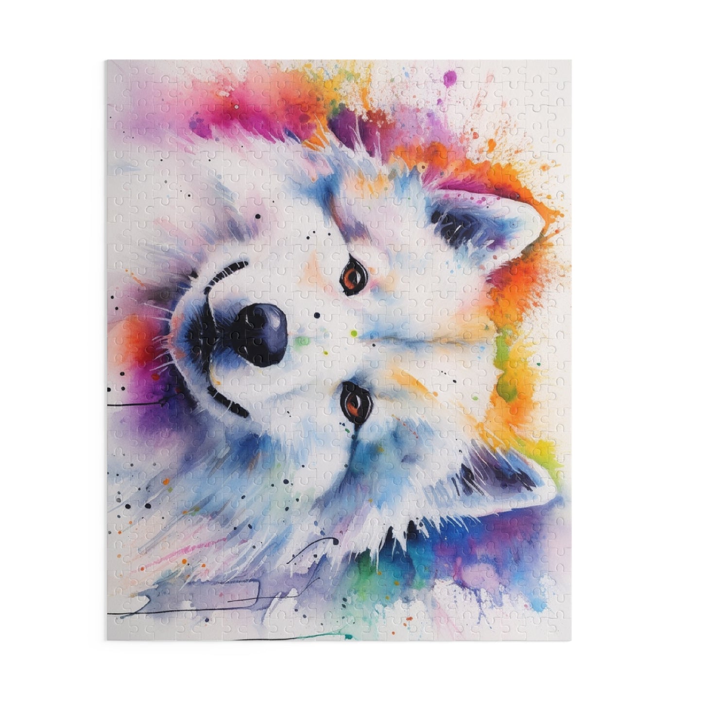 Adorable Samoyed Puzzle Fun