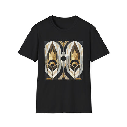 Geometric Rhapsody: A Symphony of Art Deco Patterns | T-Shirt | DTG, Men's Clothing, Regular fit, T-Shirts, Unisex, Women's Clothing | Prints with Passion