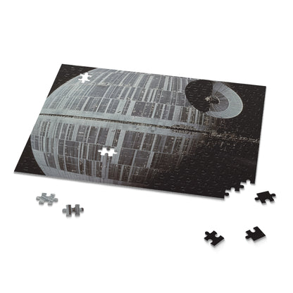 "Death Star Wars jigsaw puzzle featuring the ultimate weapon in the galaxy, perfect for fans of the iconic film series. May the force be with you!"