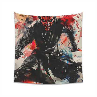 "Darth Maul Star Wars Tapestry for Dark Side Fans | High-Quality Sith Lord Decor"