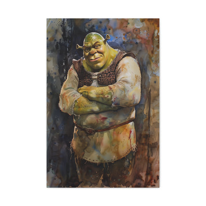 Shrek: The CrocsWearing Ogre Canvas | Canvas | Art & Wall Decor, Canvas, Fall Picks, Hanging Hardware, Home & Living, Indoor, Top Spring Products, Valentine's Day promotion | Prints with Passion