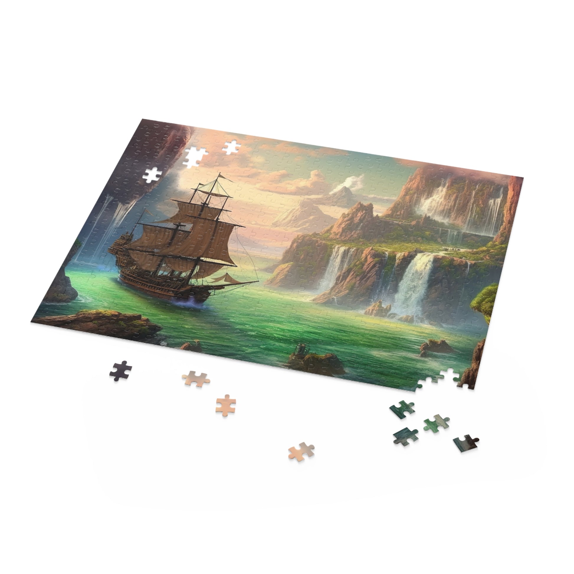 Enchanted Neverland Jigsaw Puzzle - Dive into a fairytale world with this whimsical and captivating puzzle scene.