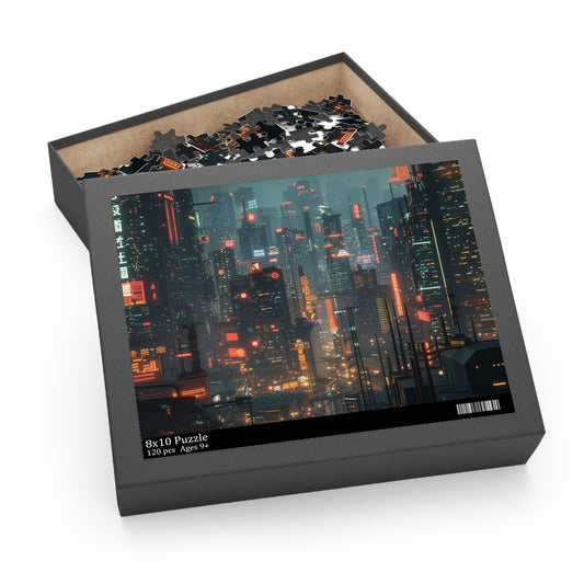 Neon Cyberpunk City Puzzle | Puzzle | Back-to-School, Fall Picks, Games, Holiday Picks, Home & Living, Puzzles, TikTok, Valentine's Day, Valentine's Day Picks | Prints with Passion