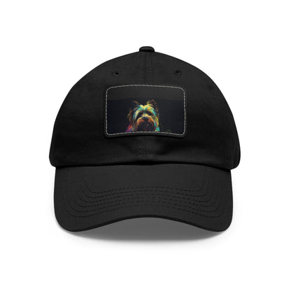 Adorable Yorkshire Terrier Embroidered Baseball Cap